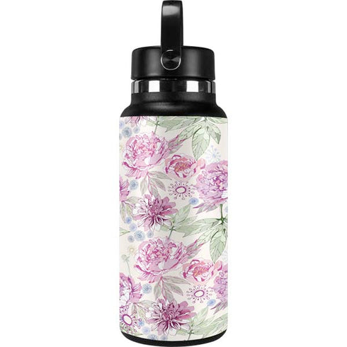 Peony Spring Floral Hydro Flask 32oz Wide Mouth Skin